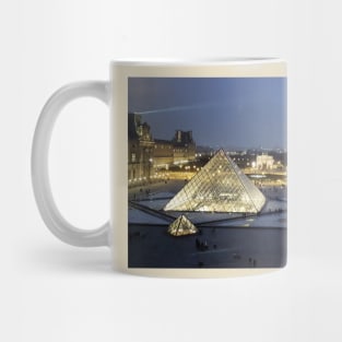 Paris Louvre Museum Courtyard Mug